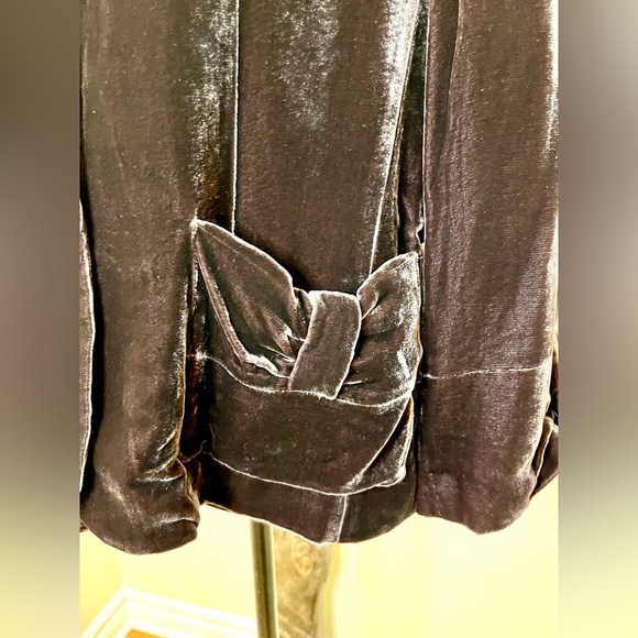 Spencer Jeremy velour maroon blazer, covered buttons, tailored pockets, lined 💜 - Picture 8 of 11